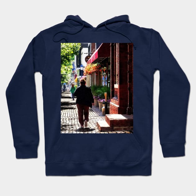 Alexandria VA - Quaint St Hoodie by SusanSavad